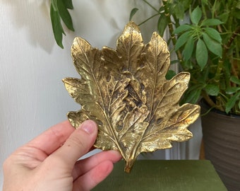 VMC brass chrysanthemum leaf