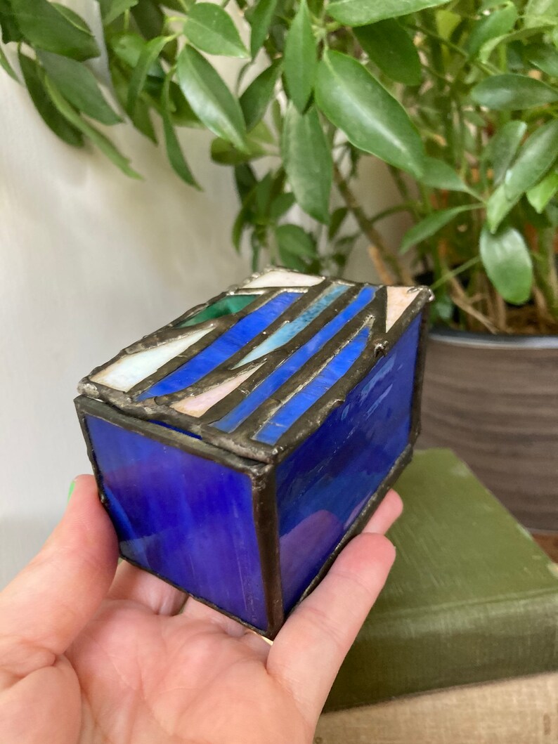 Stained Glass Box Etsy