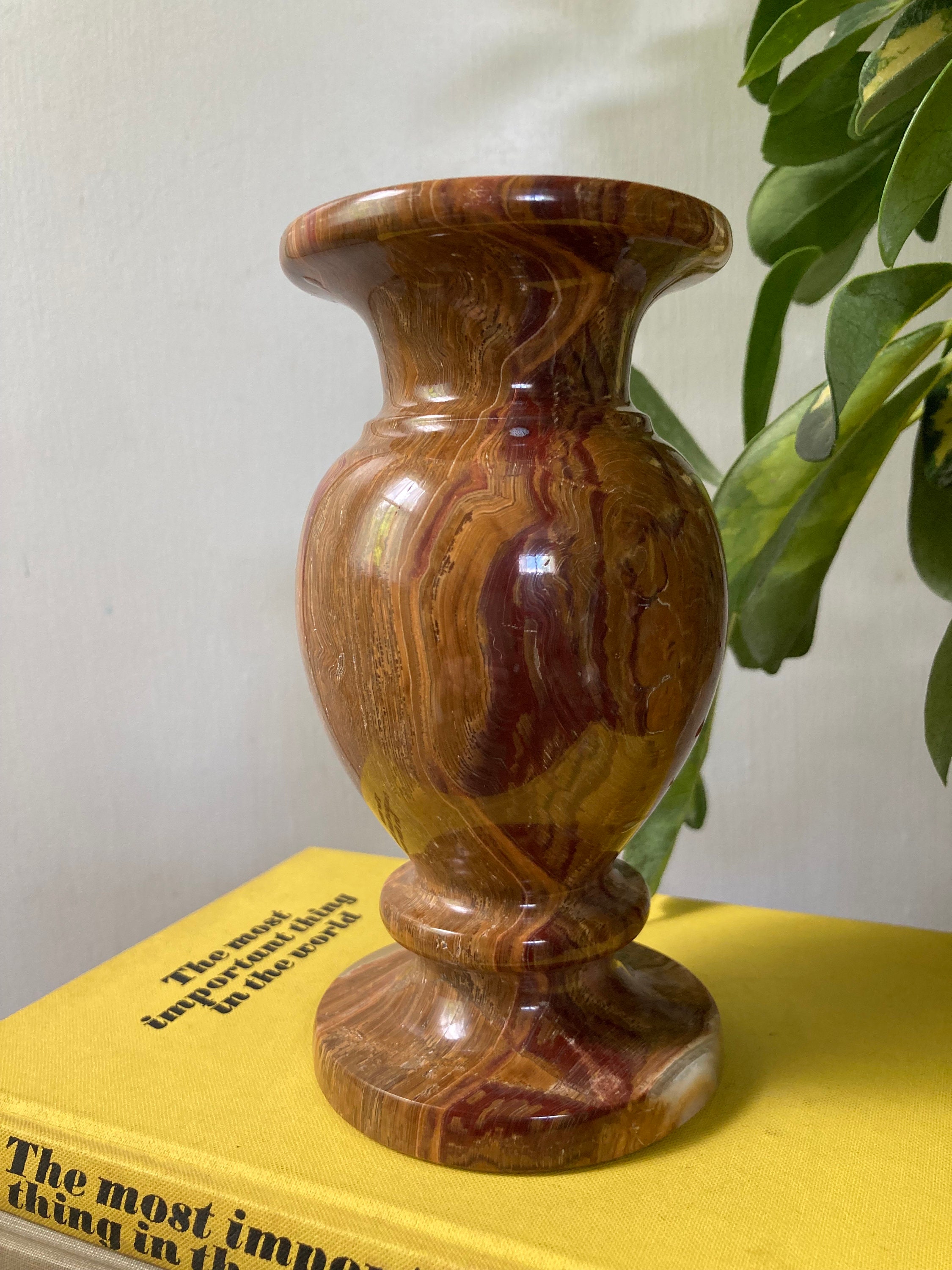 Vintage Onyx Vase - Etsy 日本