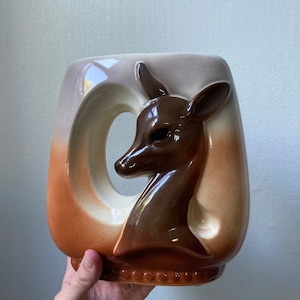 Ceramic deer vase.   B1332