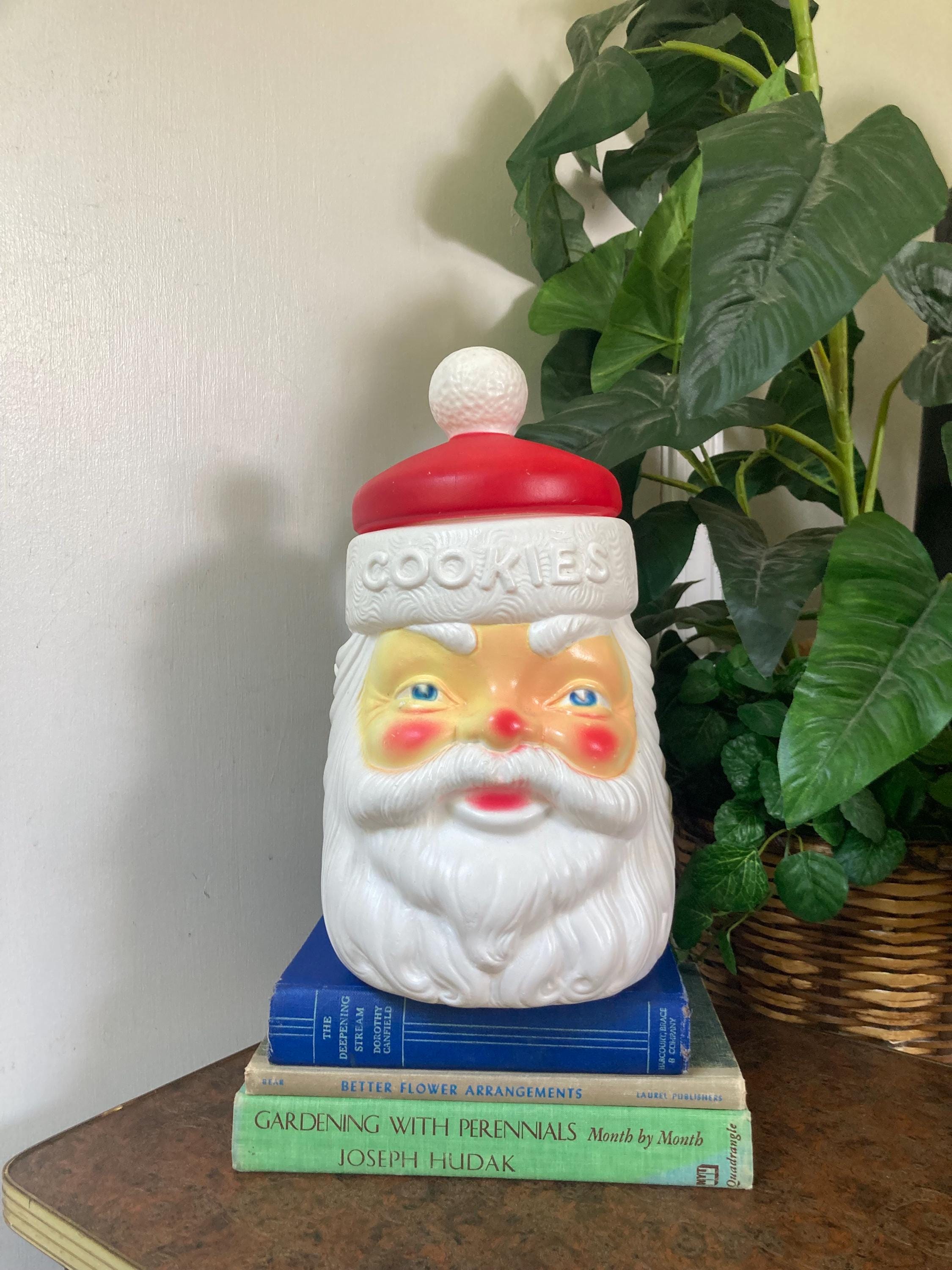 Empire Santa Blow Mold Cookie Jar - Etsy