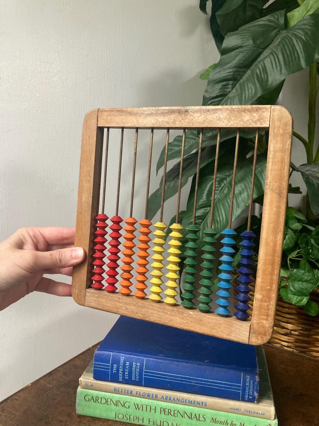 Vintage Wood Bead Rainbow Abacus - Etsy