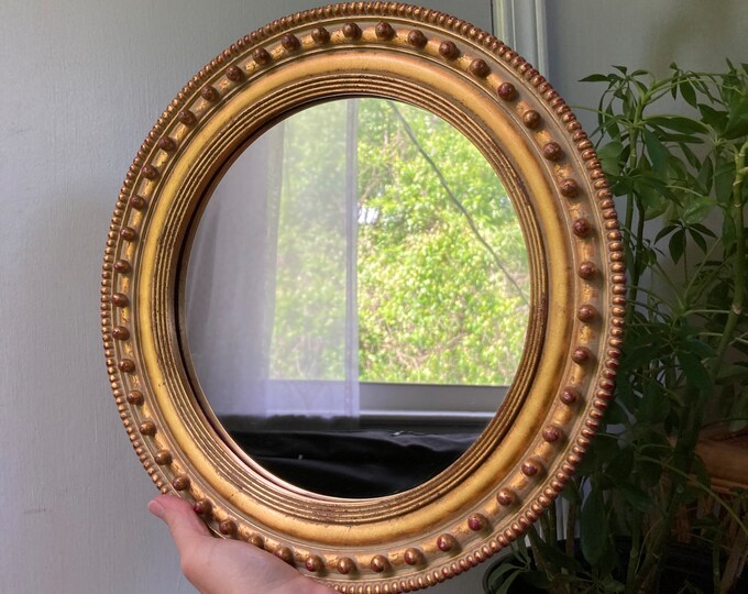 Ornate Round Gold Mirror - Etsy