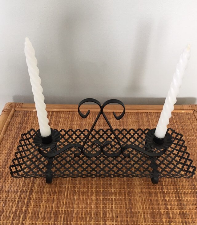 Metal Quatrefoil Candle Holder Etsy