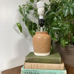 Pottery lamp as is