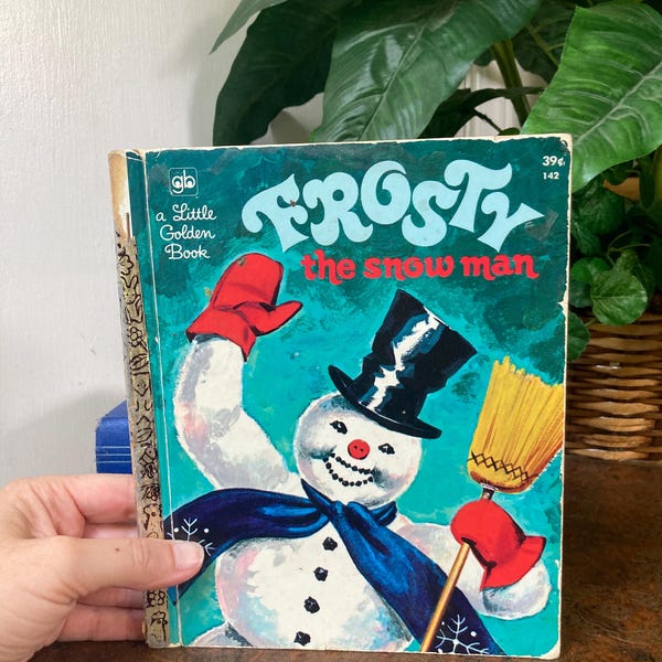 Frosty the snowman vintage little golden book