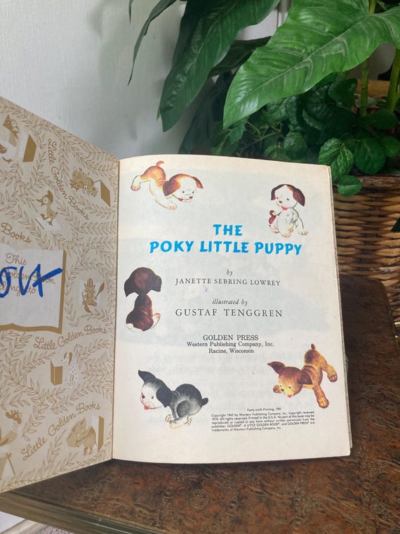 The Poky Little Puppy Little Golden Book - Etsy