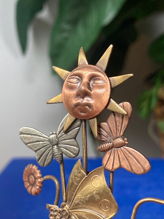 Celestial flower pot brooch - image 4