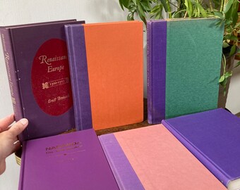 Vintage Purple Book Stack. B - Etsy
