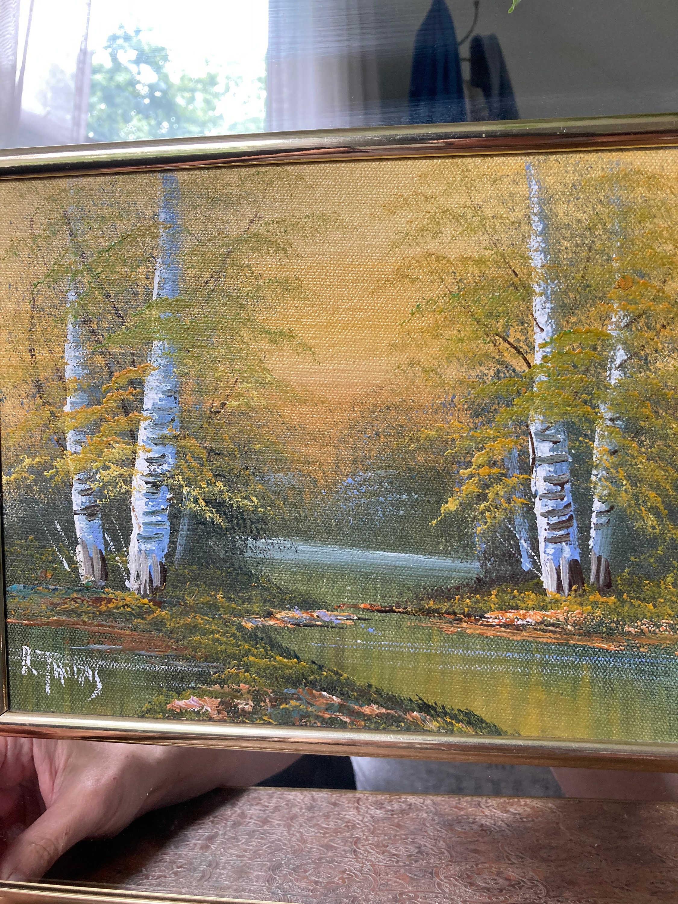 Oil Painting With Mirror Frame. B1908 - Etsy