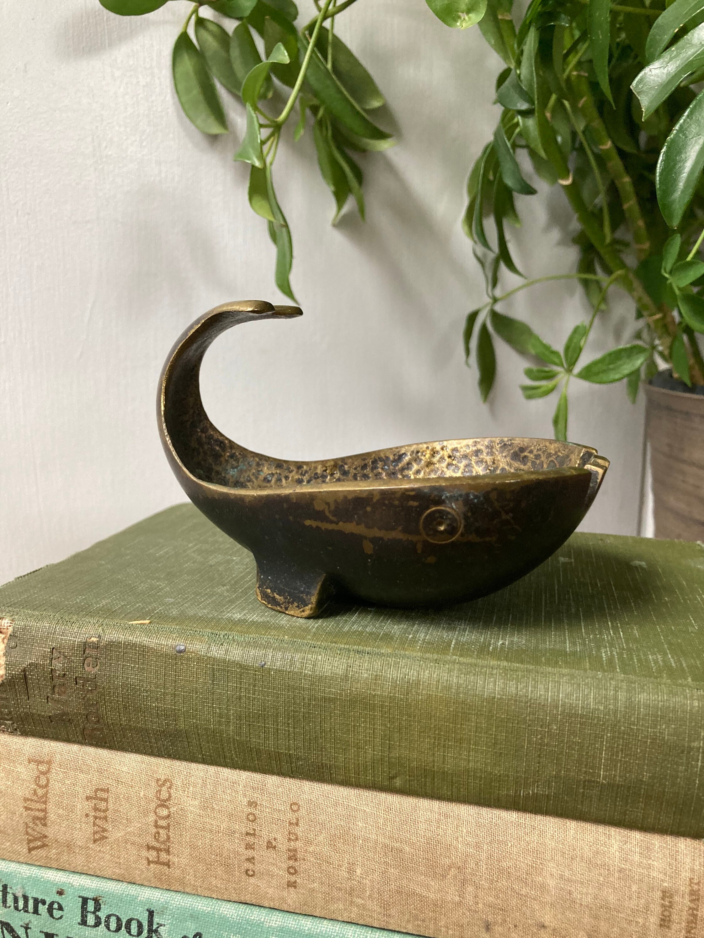 Brass Pal Bell Whale Ashtray Mid Century - Etsy
