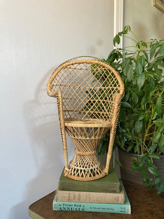 Mini Wicker Peacock Chair. B Etsy