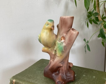 Ceramic bird bud vase