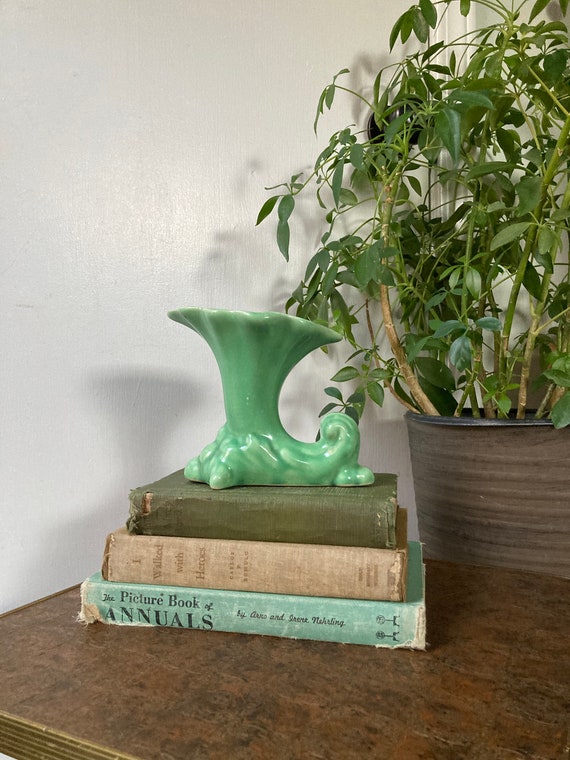Mid century planter aqua colored