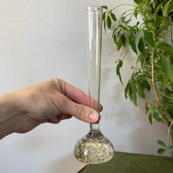 Bubble glass vase