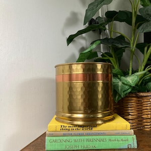 Brass and copper planter