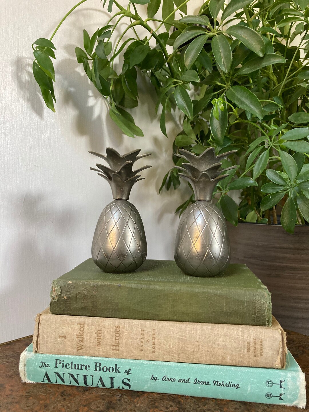 Silver Pineapple Candle Holders Etsy