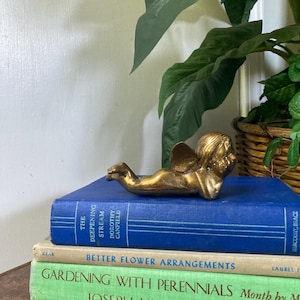 Vintage brass cherub