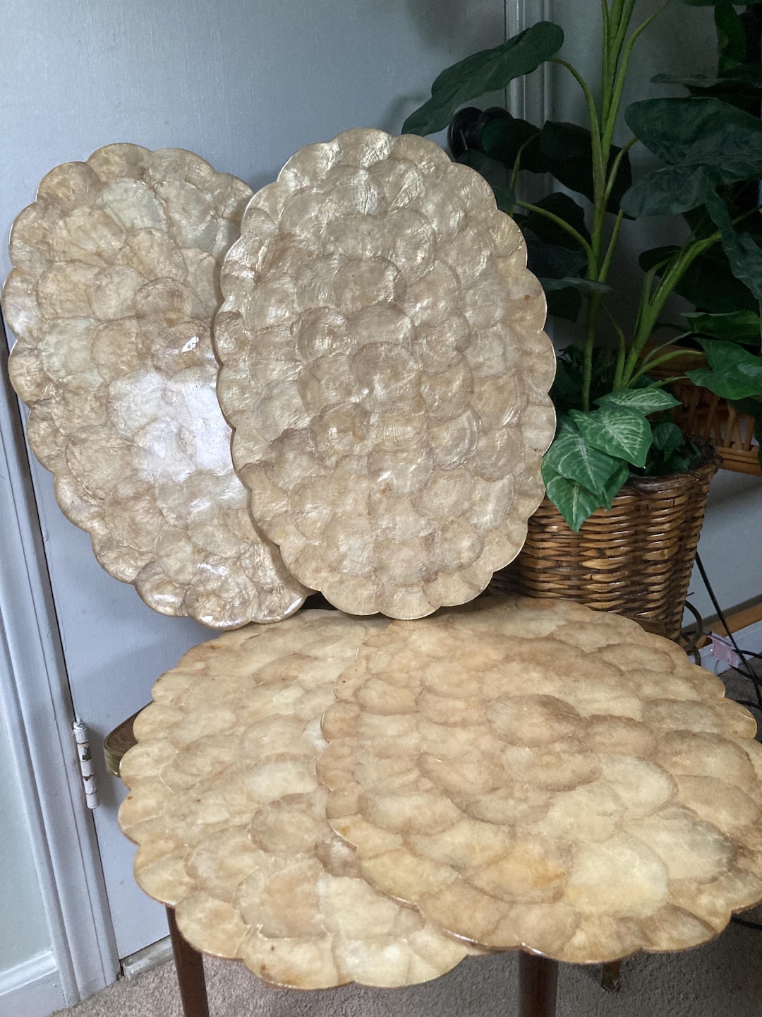 Capiz Shell Placemats - Etsy