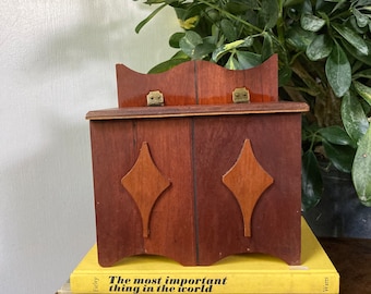 Vintage wood recipe box