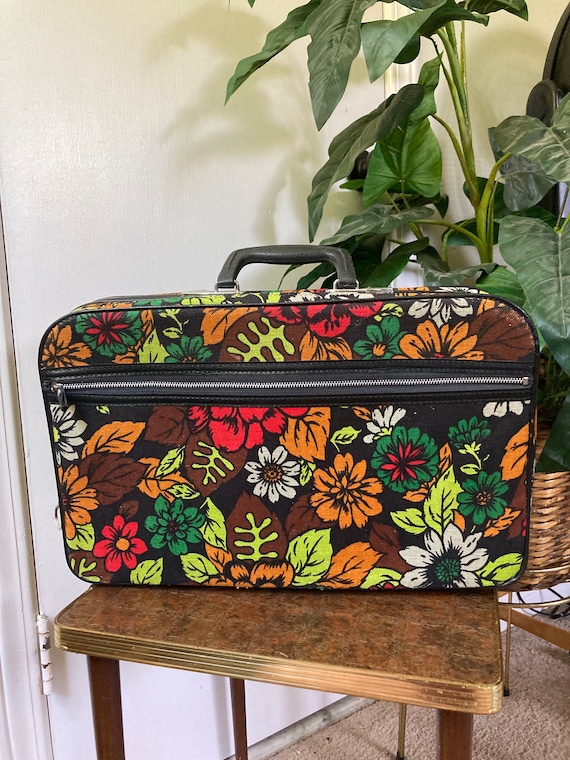 Vintage Floral Bantam Overnight Luggage. B - Etsy