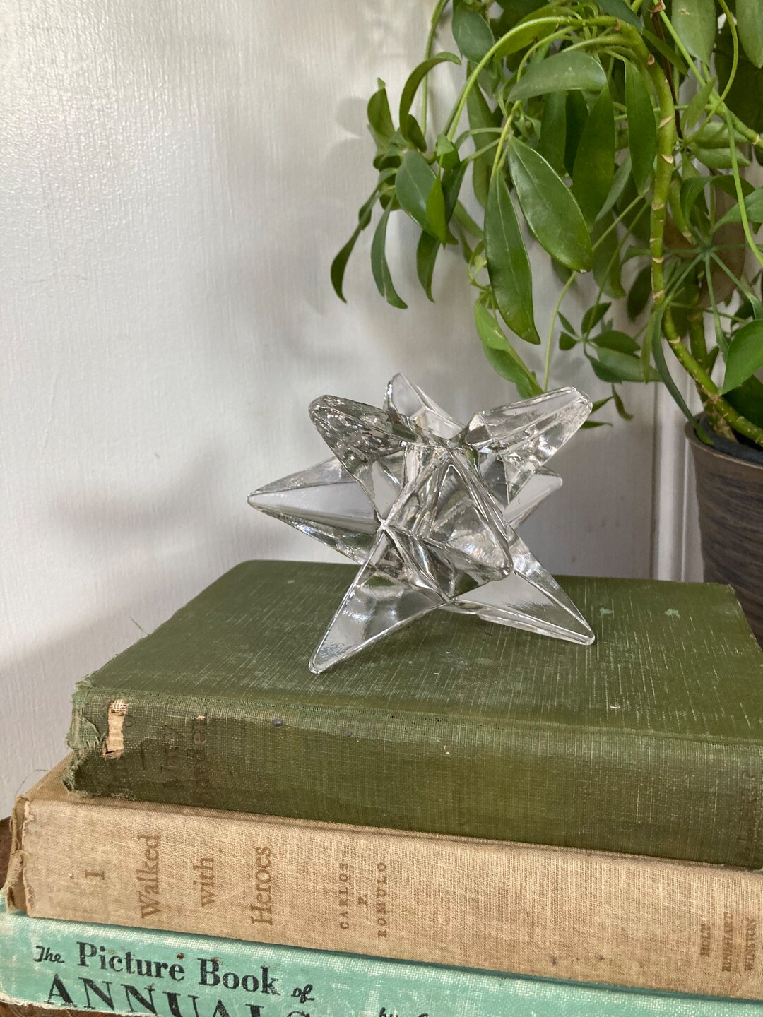 Glass Star Candle Holder Etsy