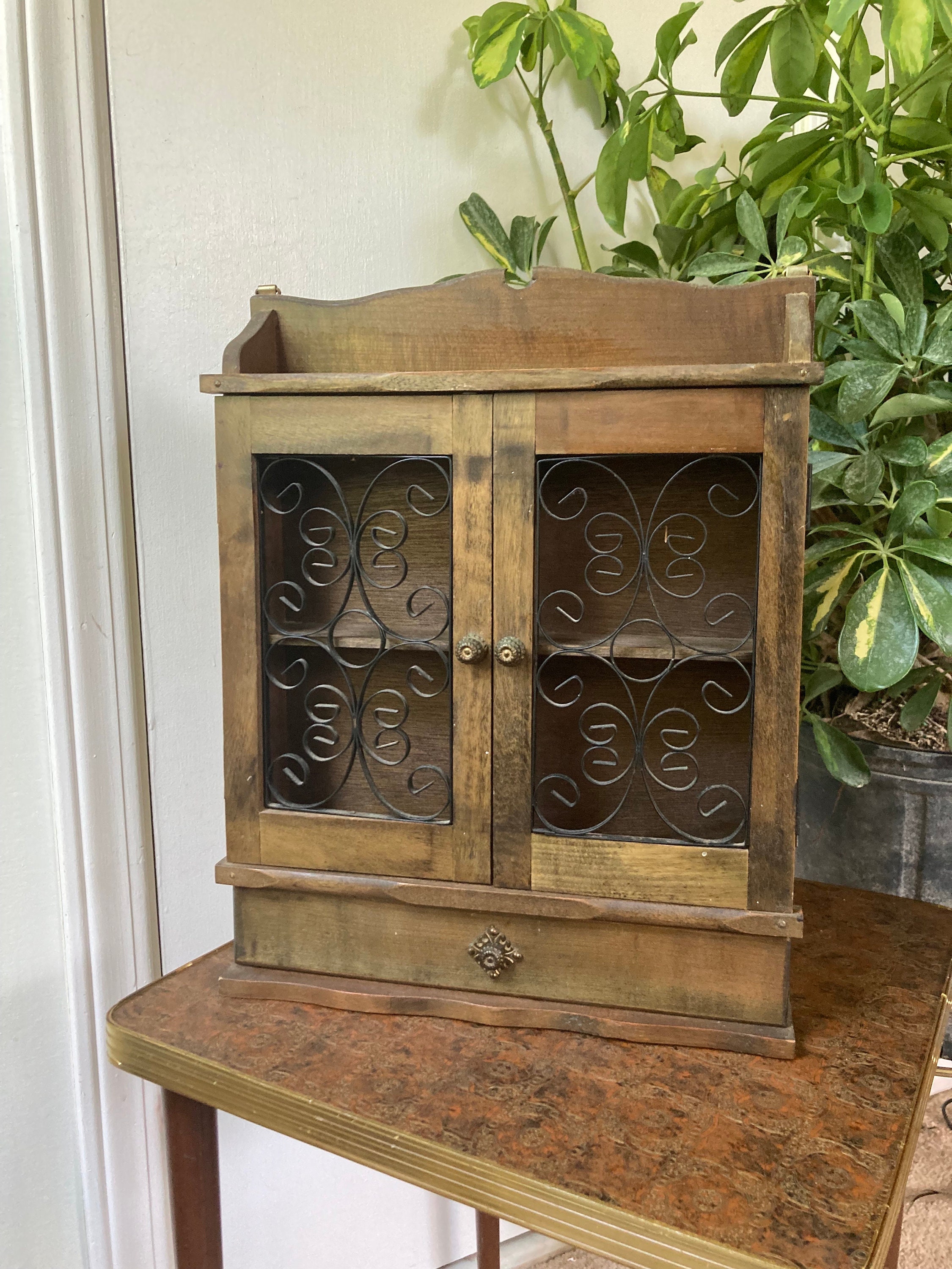 Vintage spice cabinet sale