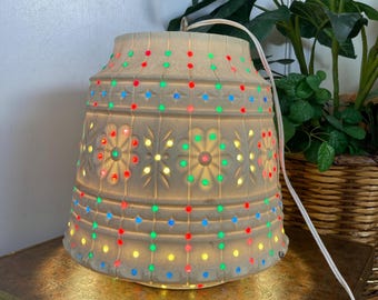 Vintage Lawnware Hanging Lamp - Model 2323 | Boho Pendant
