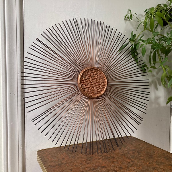 Copper sunburst  wall decor no hanger