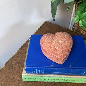 Marble heart box.  C