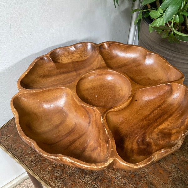 Monkey pod lazy susan