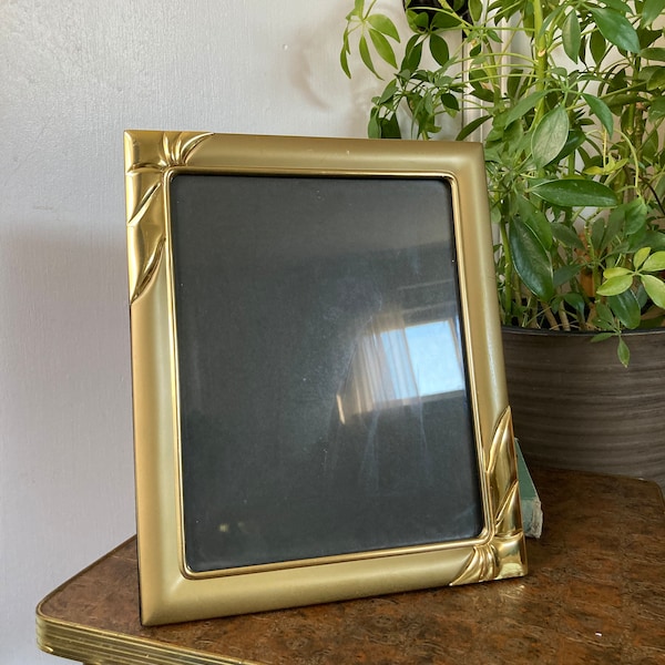 Ornate lacquered brass 8 x 10 frame