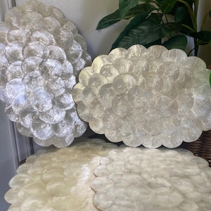 capiz shell placemats as is