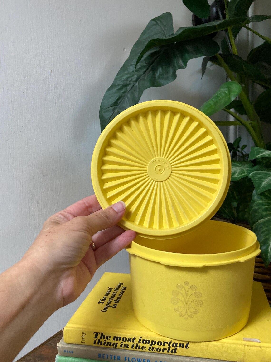 Yellow Tupperware Container - Etsy