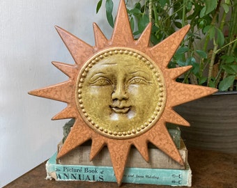 Ceramic sun face