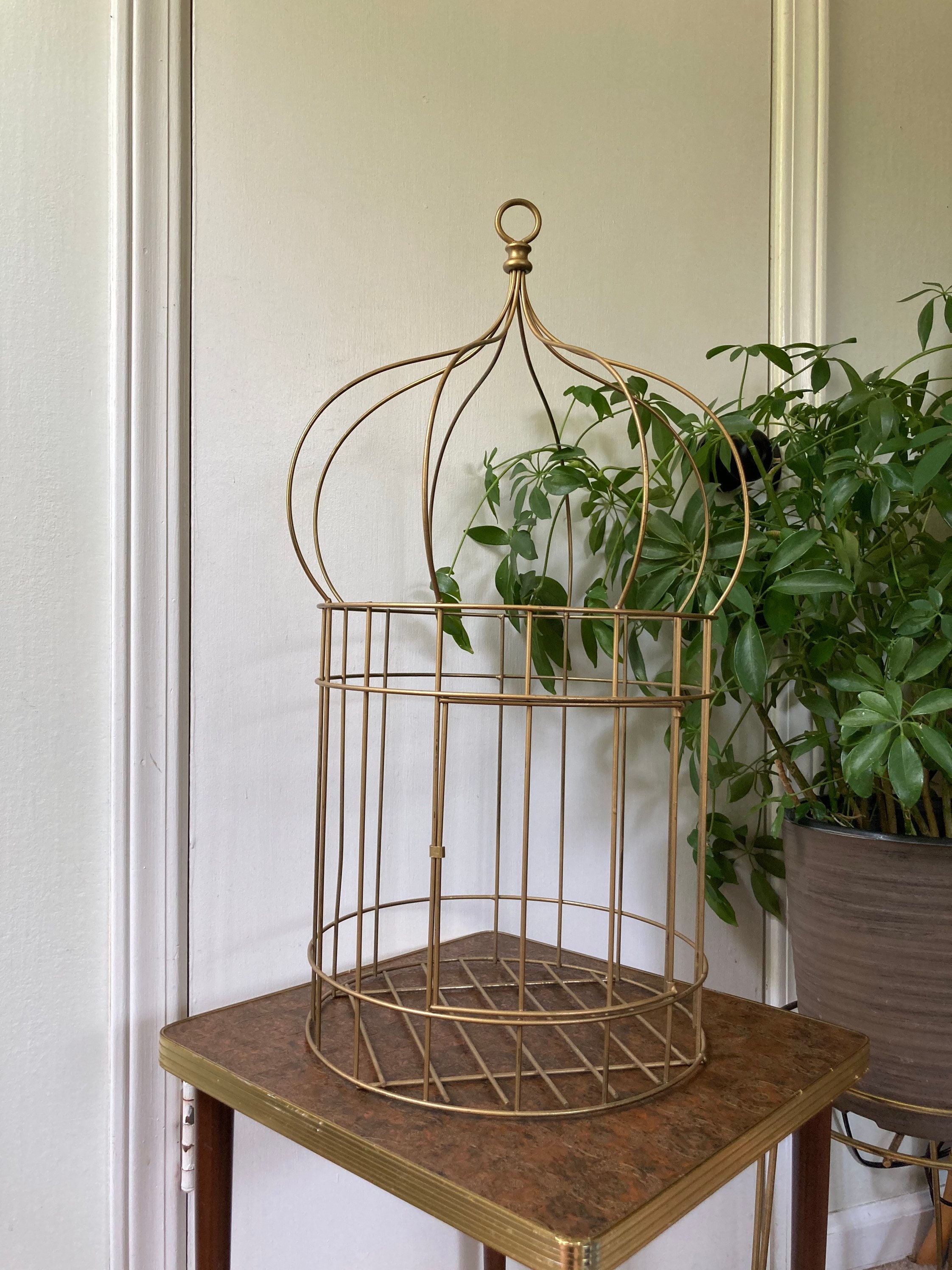 Gold decorative sale bird cage