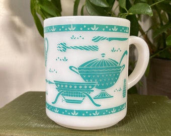 Milk Glass Mugs Etsy