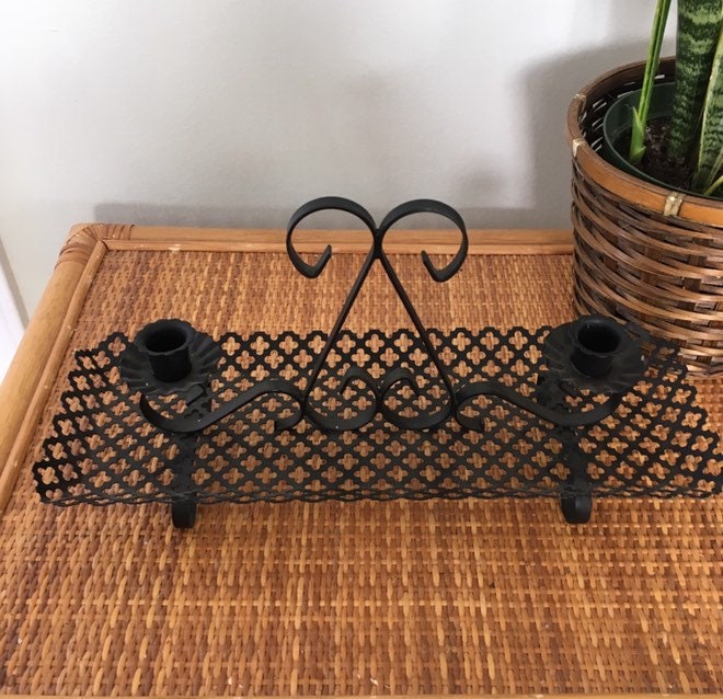 Metal Quatrefoil Candle Holder Etsy