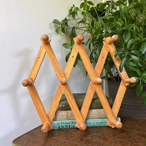 Accordion peg rack