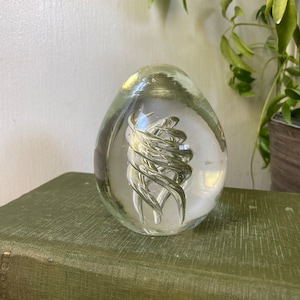 Glass art paperweight