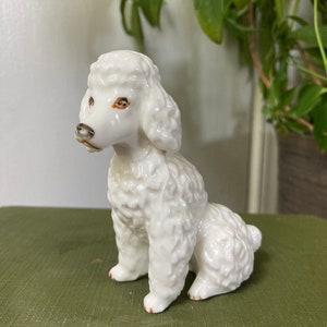 White ceramic poodle