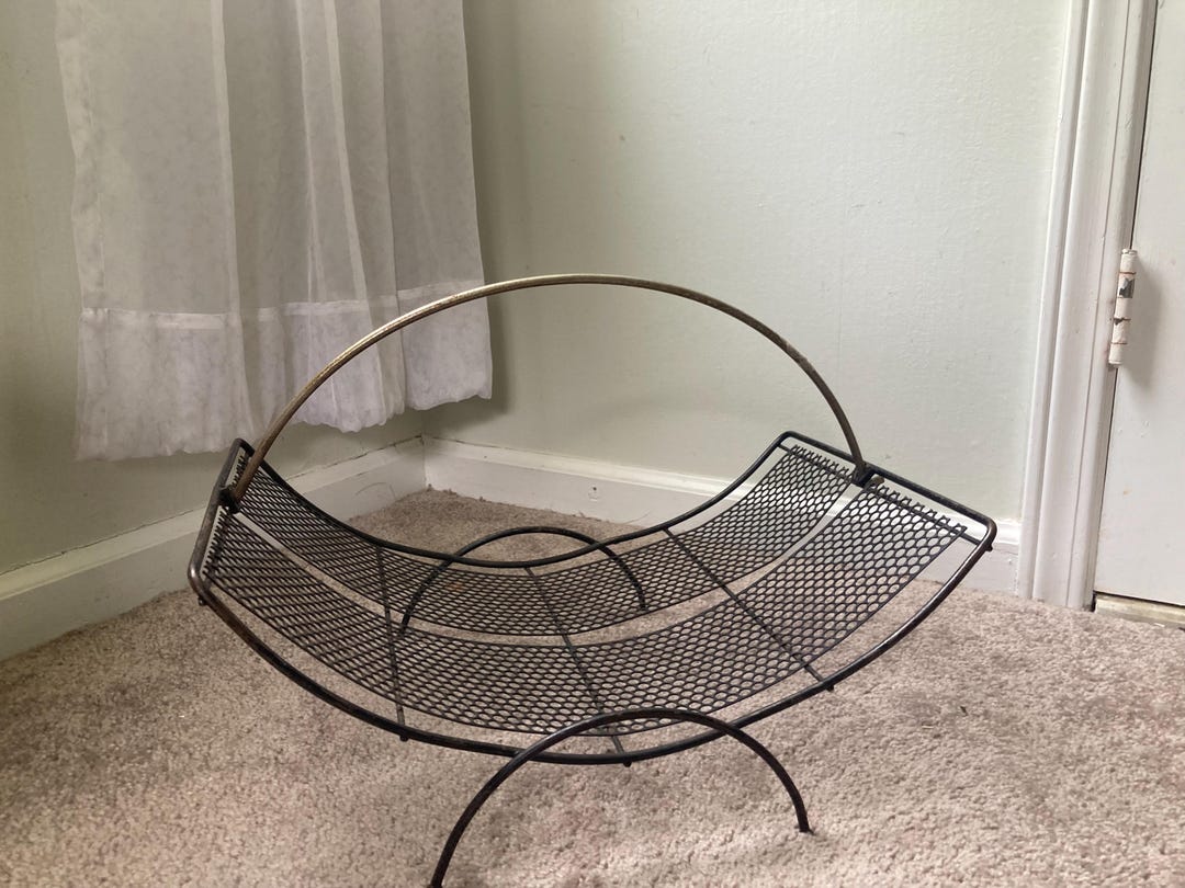 Black Mod Rack Mod Century Black Metal Rack - Etsy