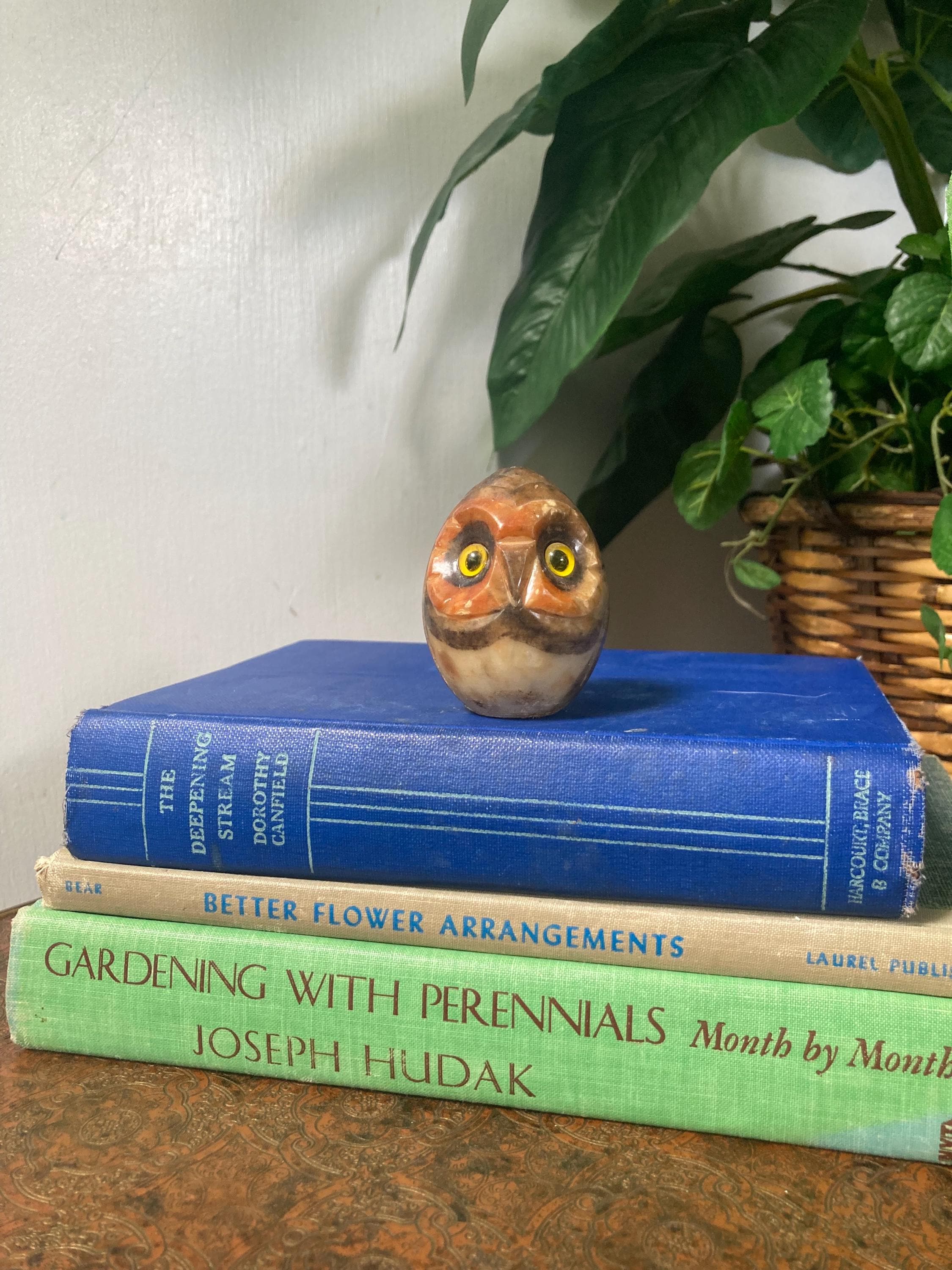 Marble owl head
