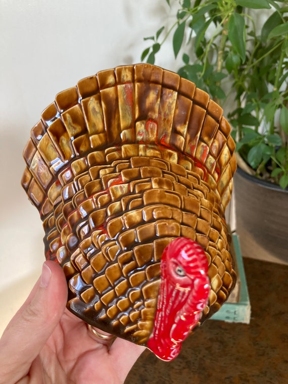 Ceramic Turkey Dish Lid Only - Etsy