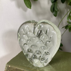 Unique Heavy Glass Paperweight