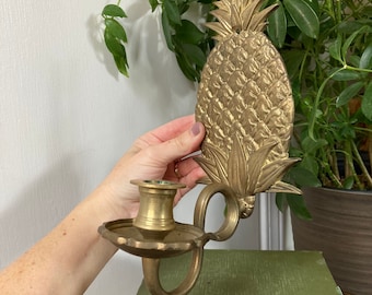 Brass pineapple sconce