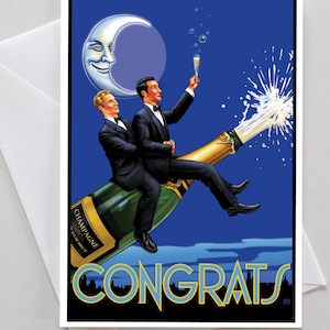 Gay Congratulations Wedding Engagement Card