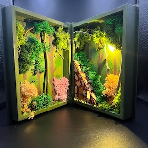 Une cabane au fond des bois Vol.4 Diorama, livre en bois