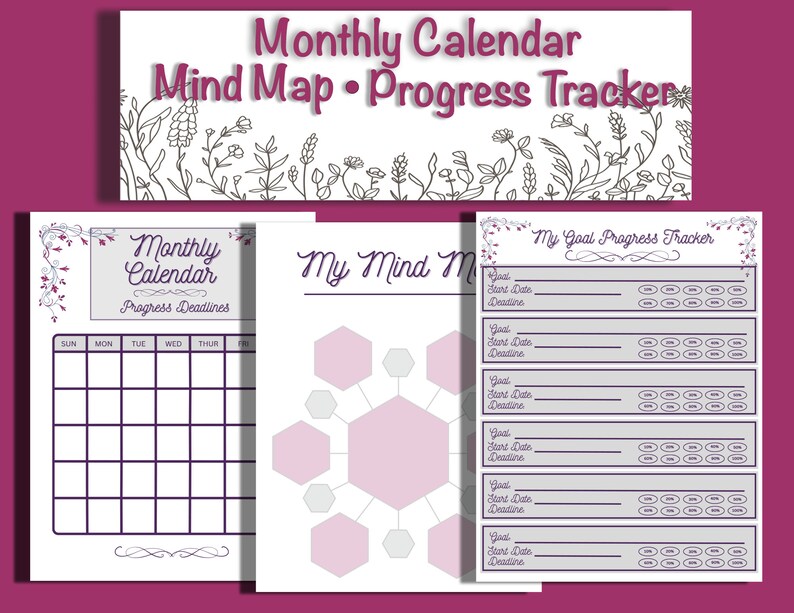 Goal Setting Planner Digital Download - Etsy
