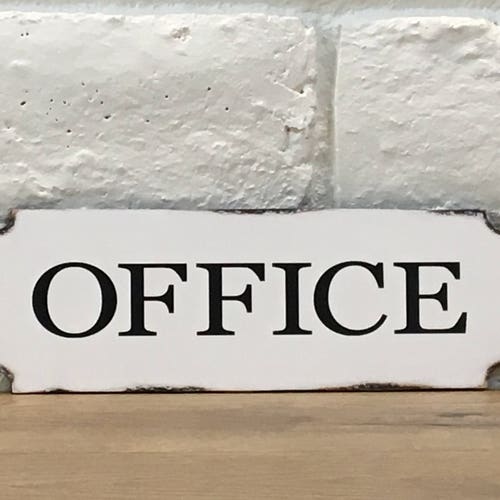 Office Sign Wood Office Sign Home Office Decor Shabby Chic Etsy